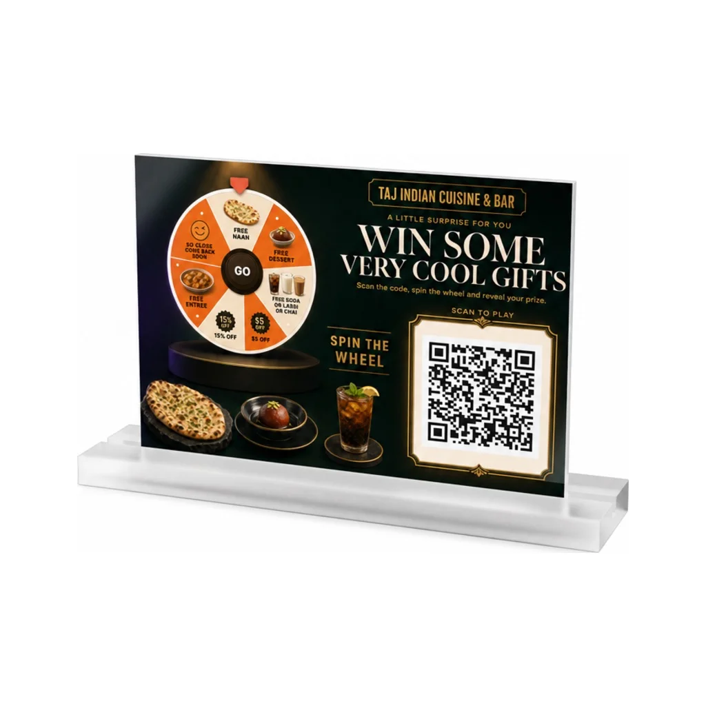 Restaurant table tent kit